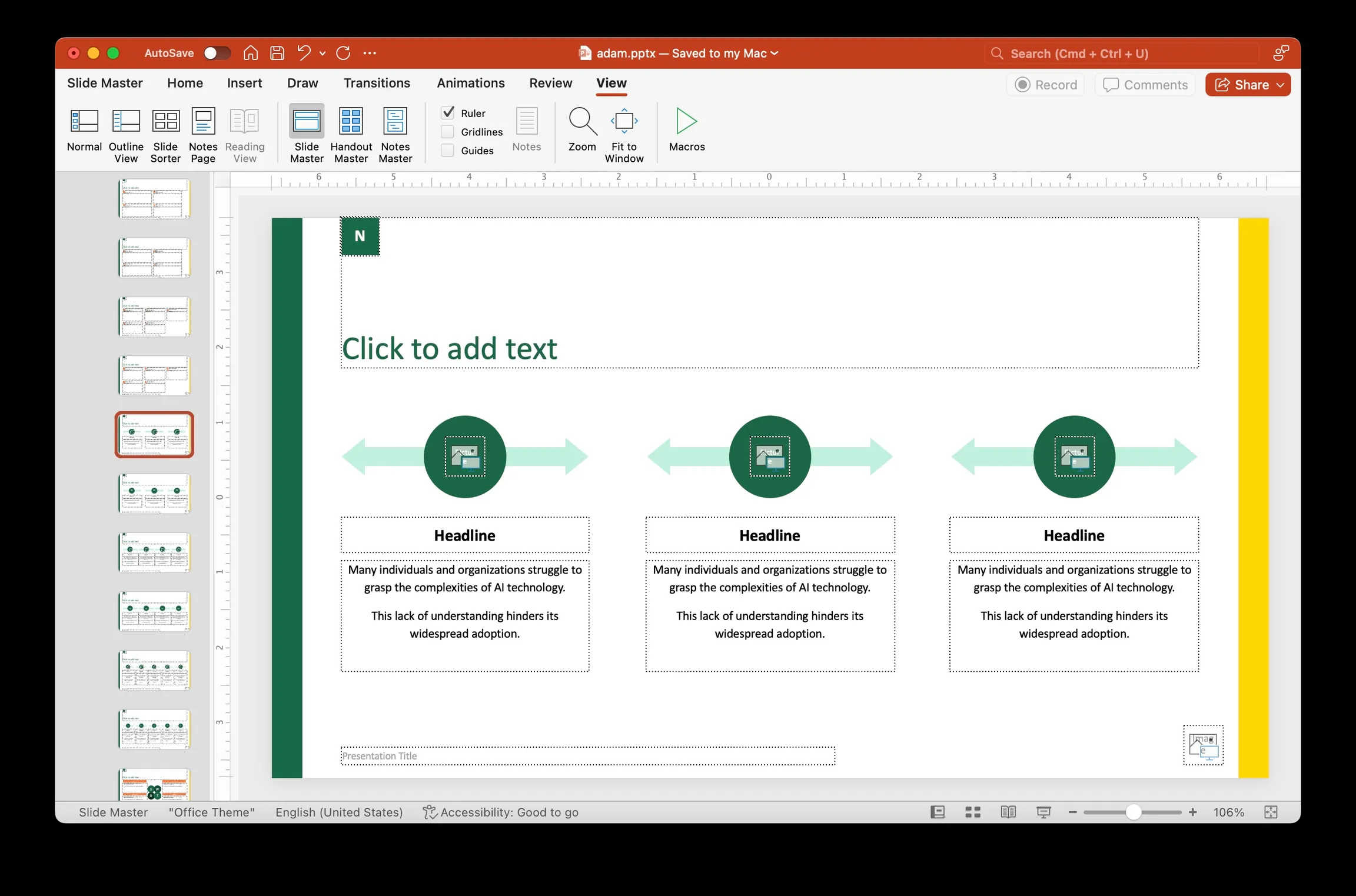 PowerPoint Layout Select