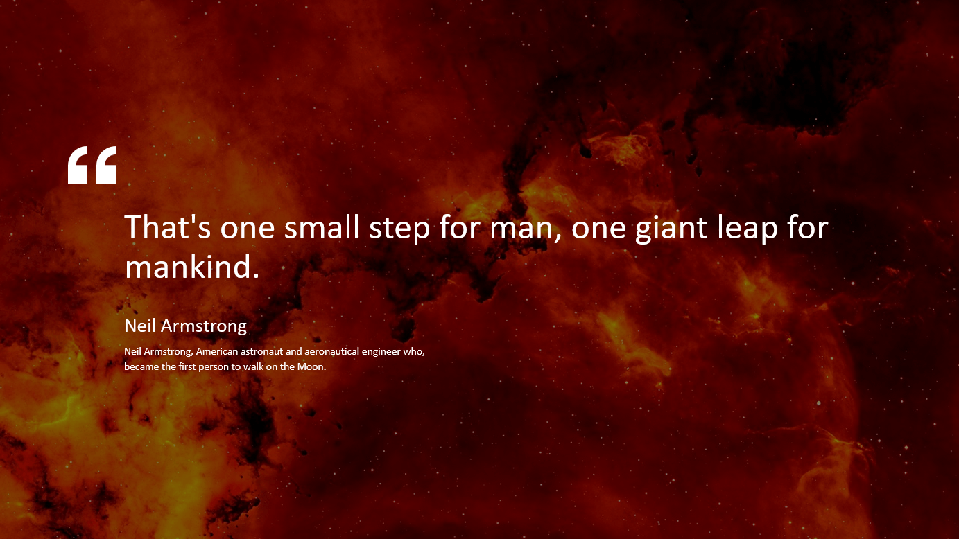 Quote layout