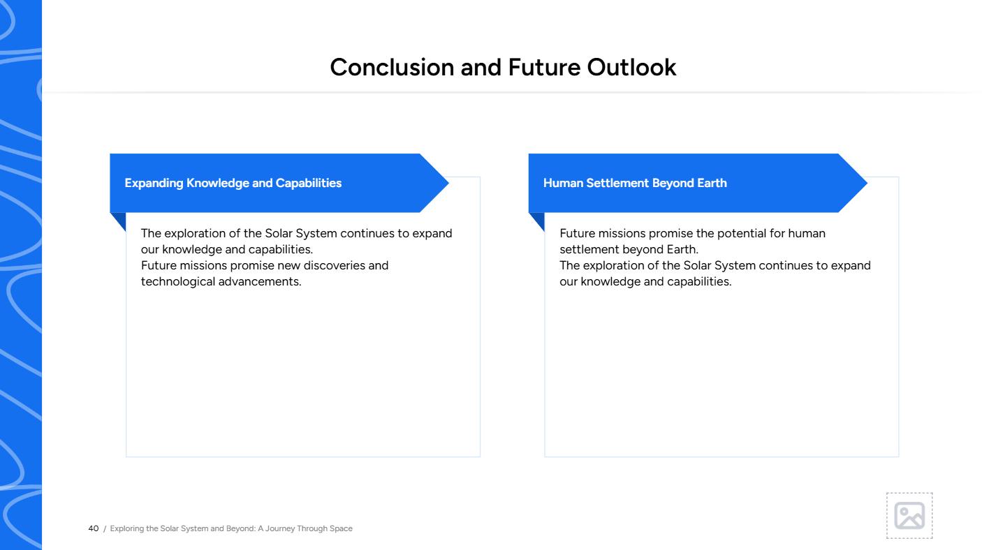 Summary layout